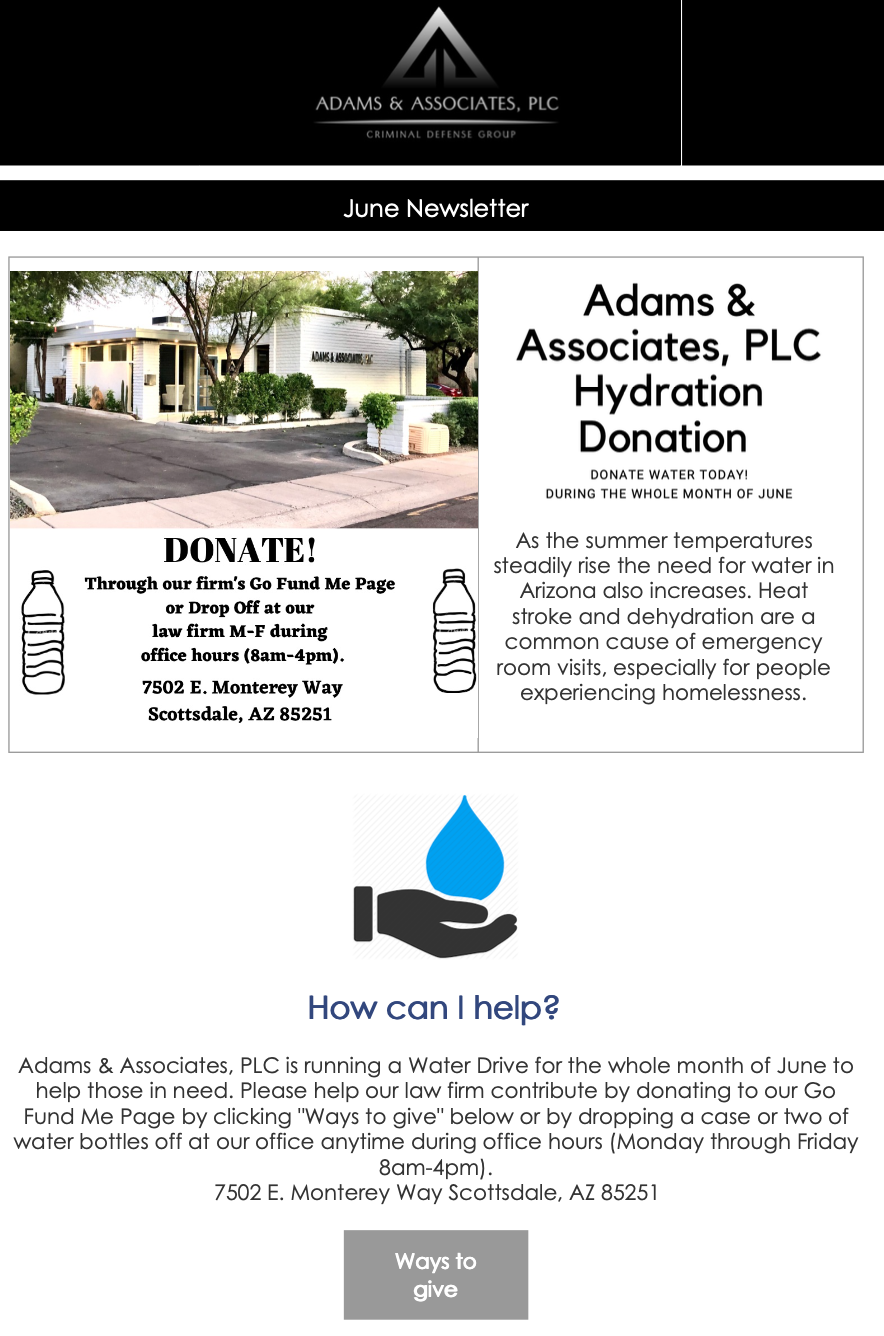 Adams & Associates Water Drive